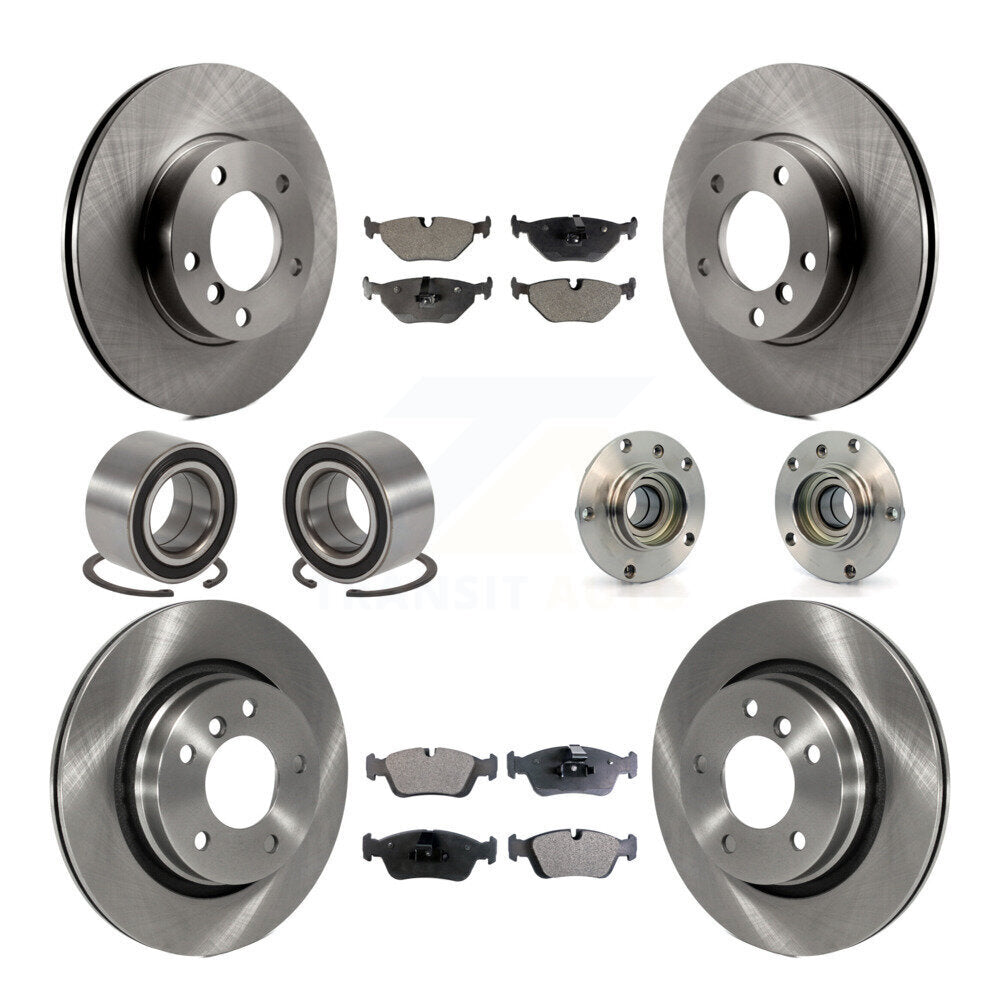 [Avant + Arrière] Kit d'ensemble roulement de roue et moyeu pour 1998 BMW 328i 328is avec 294mm Diameter Rotor KBB-110596