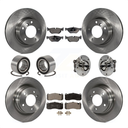 [Avant + Arrière] Kit d'ensemble roulement de roue et moyeu pour 2006-2007 BMW 323i avec 338mm Diameter Rotor KBB-110602 par Transit Auto
