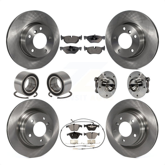 [Avant + Arrière] Kit d'ensemble roulement de roue et moyeu pour 2007 BMW 323i avec 312mm Diameter Rotor KBB-110603 par Transit Auto