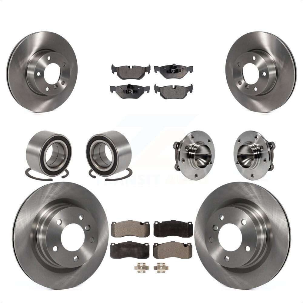 [Avant + Arrière] Kit d'ensemble roulement de roue et moyeu pour 2012 BMW 328i Coupe avec 3.0L avec 340mm Diameter Rotor KBB-110604 par Transit Auto