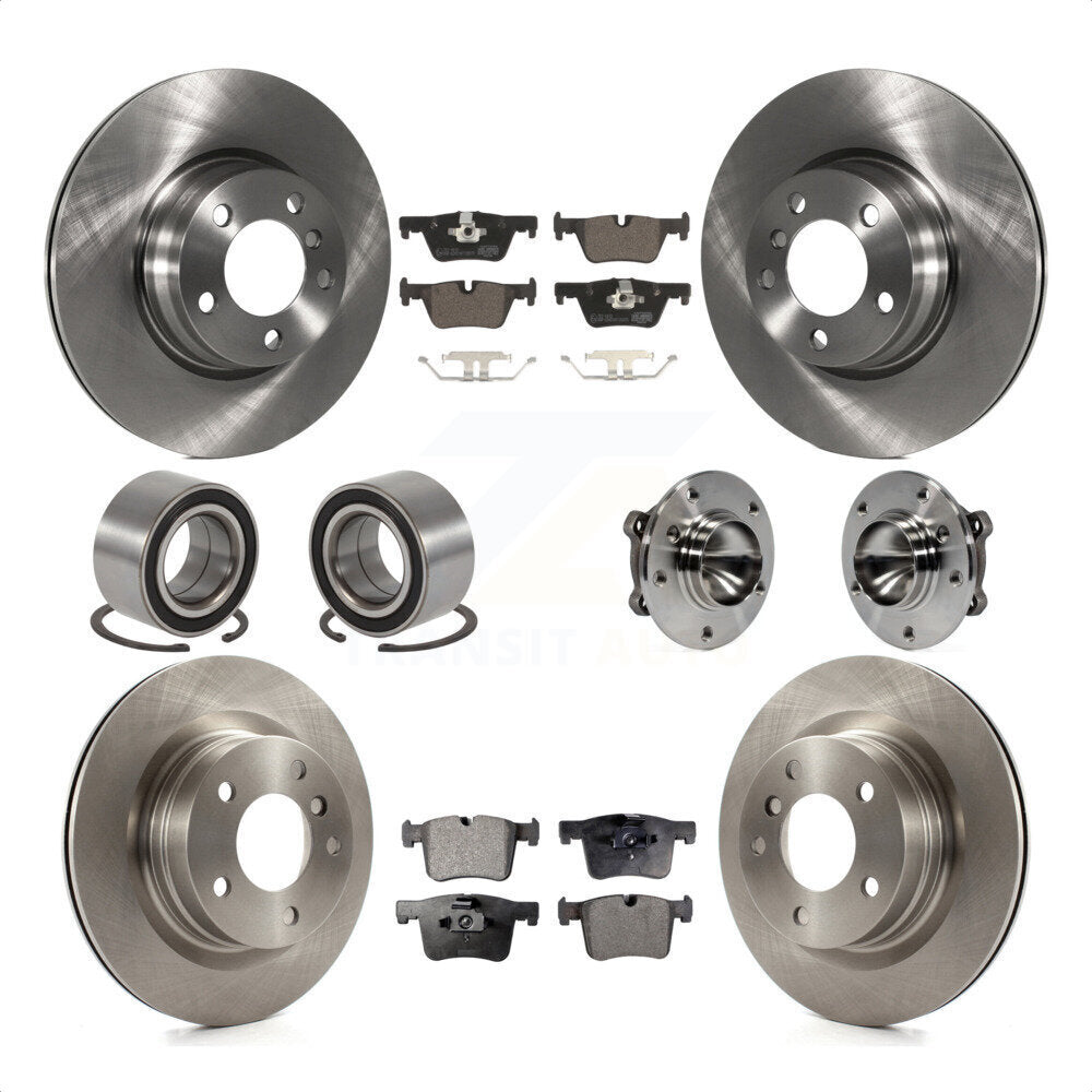 [Avant + Arrière] Kit d'ensemble roulement de roue et moyeu pour 2012 BMW 328i Coupe avec 2.0L sans Blue Painted Calipers KBB-110606 par Transit Auto