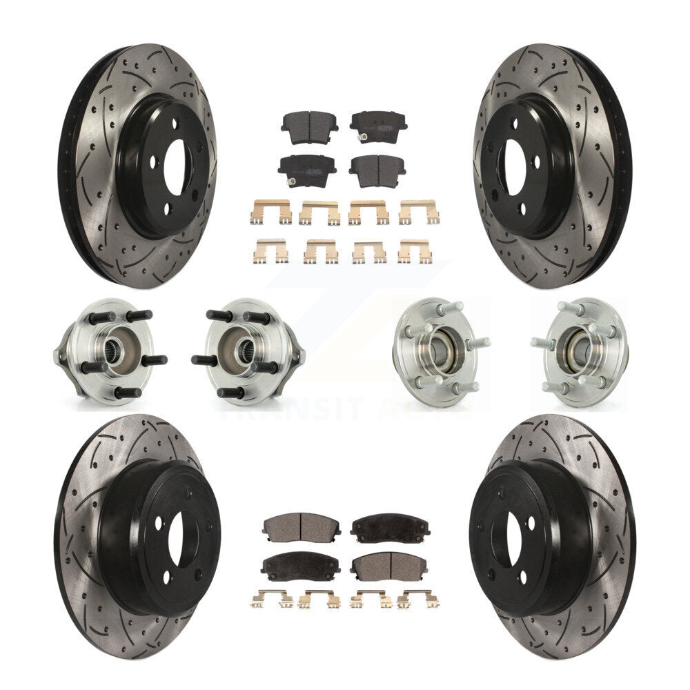 [Avant + Arrière] Kit d'ensemble roulement de roue et moyeu pour Chrysler 300 Dodge Charger Magnum KBB-110746