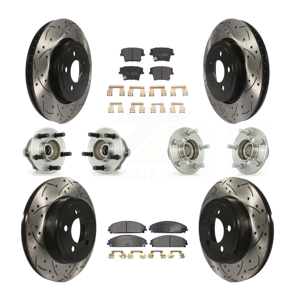 [Avant + Arrière] Kit d'ensemble roulement de roue et moyeu pour Chrysler 300 Dodge Charger Magnum KBB-110747