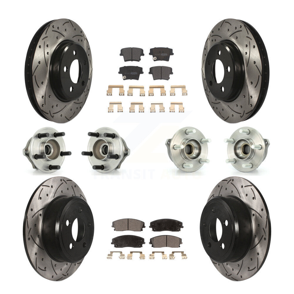[Avant + Arrière] Kit d'ensemble roulement de roue et moyeu pour Dodge Charger Magnum AWD avec 2.7L KBB-110749