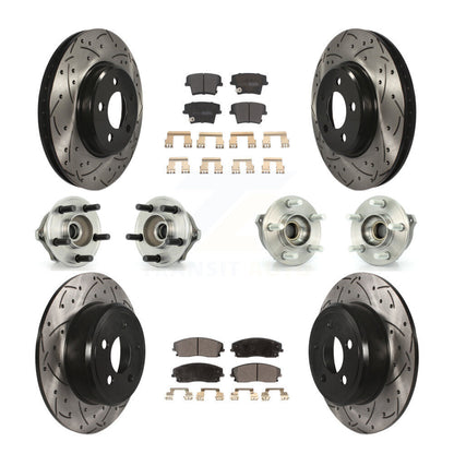 [Avant + Arrière] Kit d'ensemble roulement de roue et moyeu pour Dodge Charger Magnum AWD avec 2.7L KBB-110749