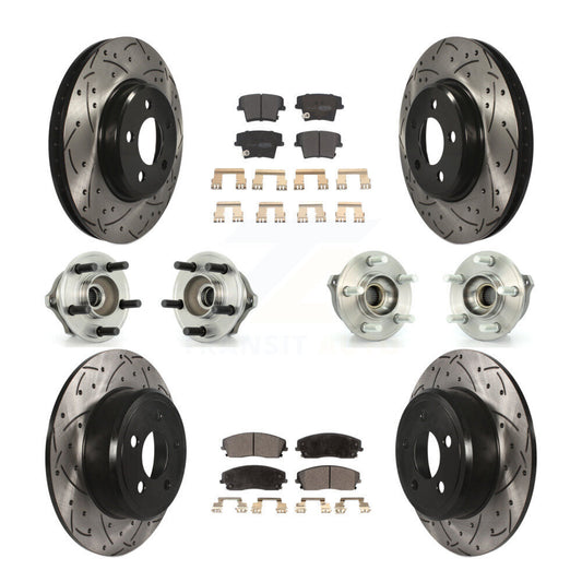 [Avant + Arrière] Kit d'ensemble roulement de roue et moyeu pour Dodge Charger Magnum AWD avec 2.7L KBB-110749