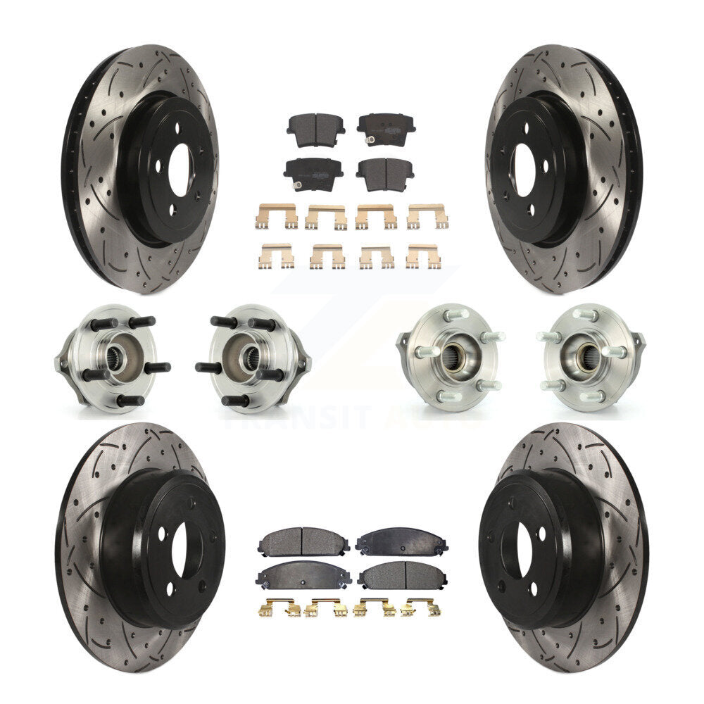 [Avant + Arrière] Kit d'ensemble roulement de roue et moyeu pour 2005-2006 Chrysler 300 AWD avec 3.5L KBB-110750