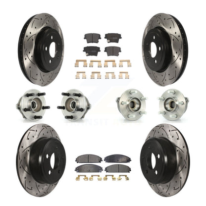 [Avant + Arrière] Kit d'ensemble roulement de roue et moyeu pour 2005-2006 Chrysler 300 AWD avec 3.5L KBB-110750