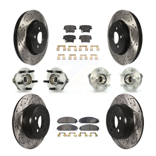 [Avant + Arrière] Kit d'ensemble roulement de roue et moyeu pour 2005-2006 Chrysler 300 AWD avec 3.5L KBB-110750