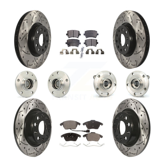 [Avant + Arrière] Kit d'ensemble roulement de roue et moyeu pour Volkswagen CC Passat KBB-110753