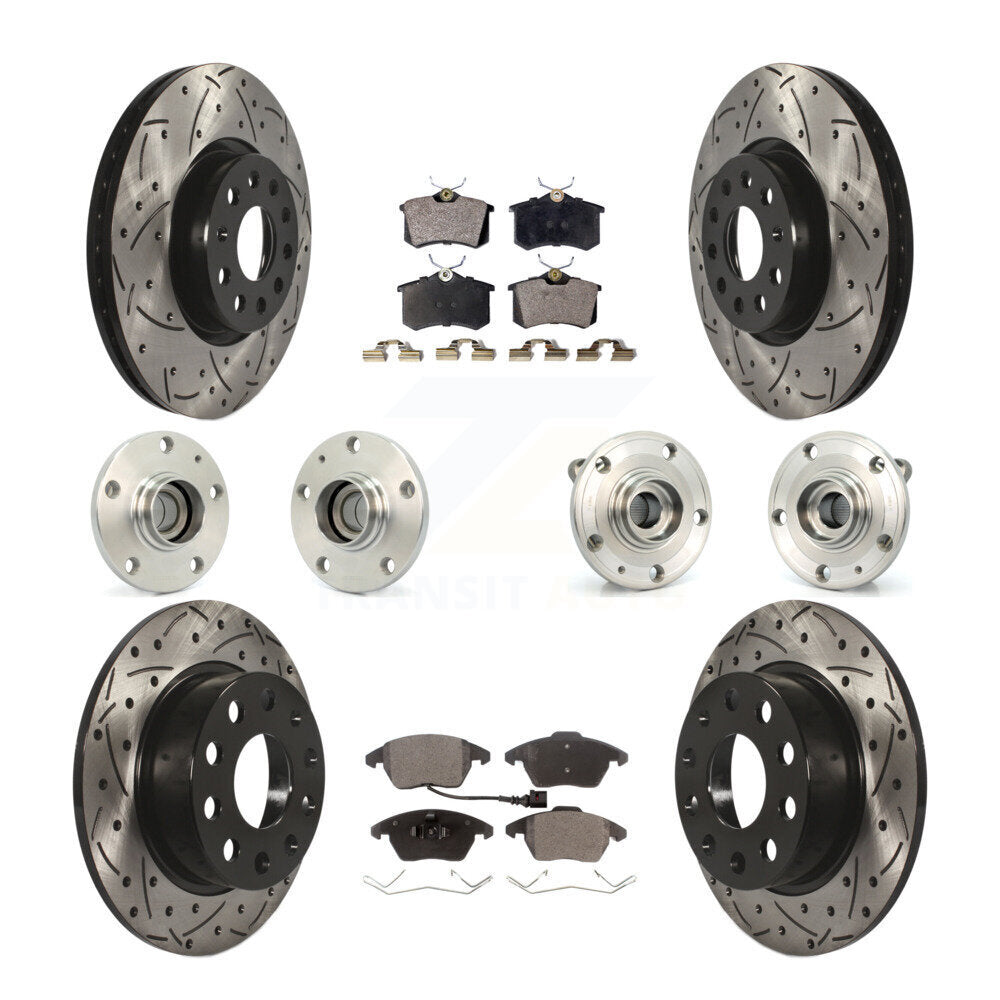 [Avant + Arrière] Kit d'ensemble roulement de roue et moyeu pour Volkswagen Jetta Beetle KBB-110756
