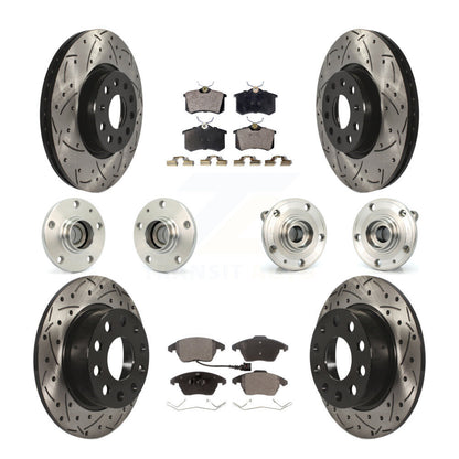 [Avant + Arrière] Kit d'ensemble roulement de roue et moyeu pour Volkswagen Jetta Beetle KBB-110756