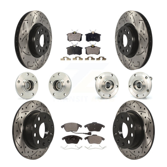 [Avant + Arrière] Kit d'ensemble roulement de roue et moyeu pour Volkswagen Jetta Beetle KBB-110756