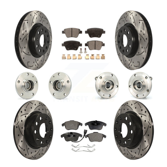 [Avant + Arrière] Kit d'ensemble roulement de roue et moyeu pour Volkswagen Passat KBB-110758