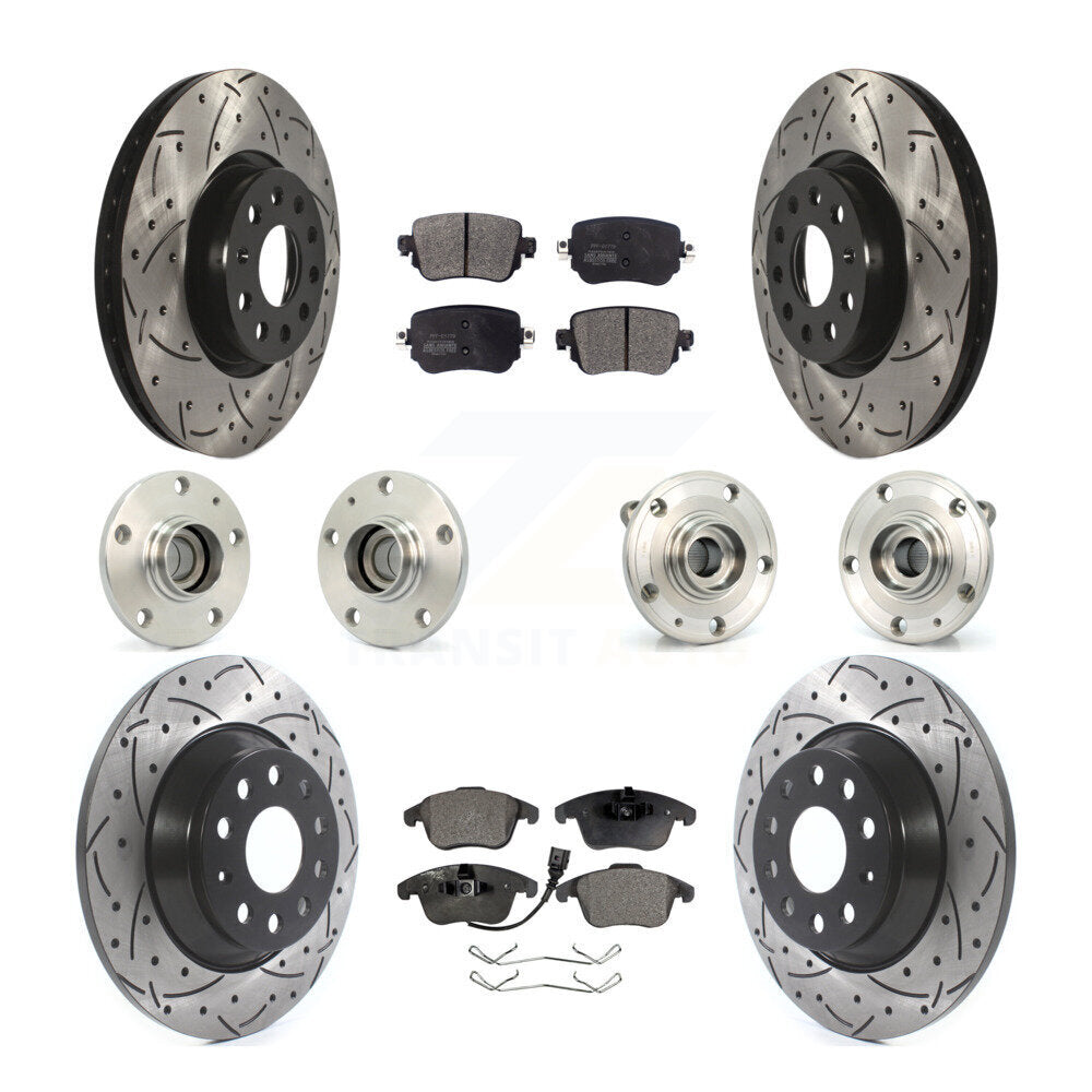 [Avant + Arrière] Kit d'ensemble roulement de roue et moyeu pour 2016-2018 Audi Q3 KBB-110760