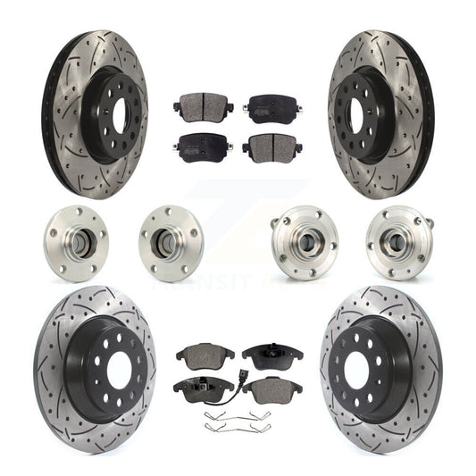 [Avant + Arrière] Kit d'ensemble roulement de roue et moyeu pour 2016-2018 Audi Q3 KBB-110760