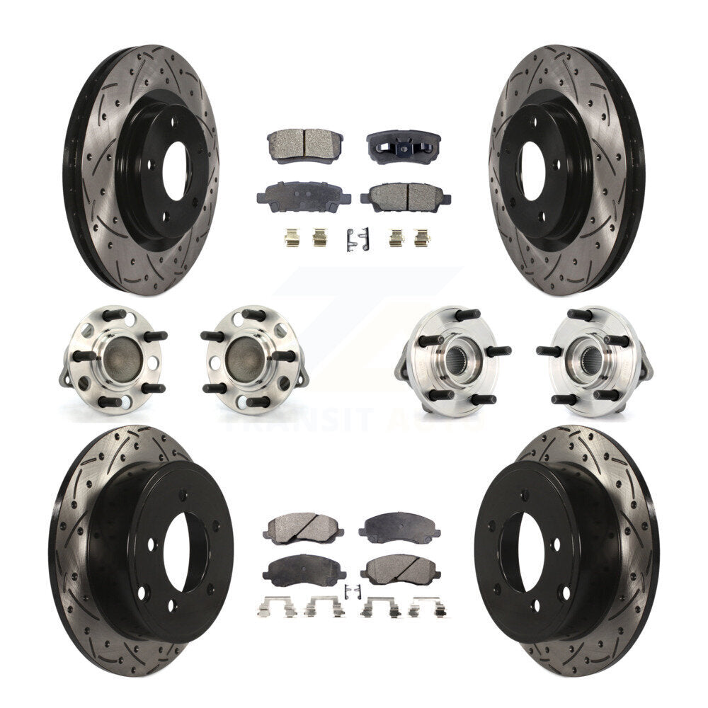 [Avant + Arrière] Kit d'ensemble roulement de roue et moyeu pour Dodge Chrysler Avenger Sebring 200 Caliber KBB-110774