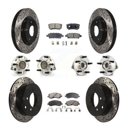 [Avant + Arrière] Kit d'ensemble roulement de roue et moyeu pour Dodge Chrysler Avenger Sebring 200 Caliber KBB-110774