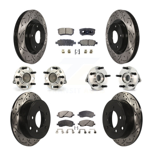 [Avant + Arrière] Kit d'ensemble roulement de roue et moyeu pour Dodge Chrysler Avenger Sebring 200 Caliber KBB-110774