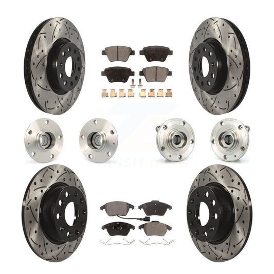 [Avant + Arrière] Kit d'ensemble roulement de roue et moyeu pour Volkswagen GTI avec 30mm bearing KBB-110777