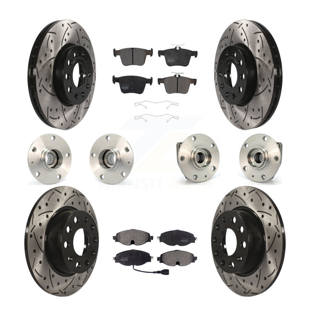 [Avant + Arrière] Kit d'ensemble roulement de roue et moyeu pour 2015-2019 Volkswagen e-Golf KBB-110786