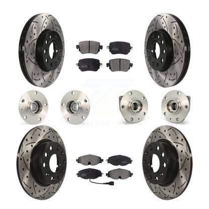[Avant + Arrière] Kit d'ensemble roulement de roue et moyeu pour Volkswagen Golf SportWagen KBB-110787