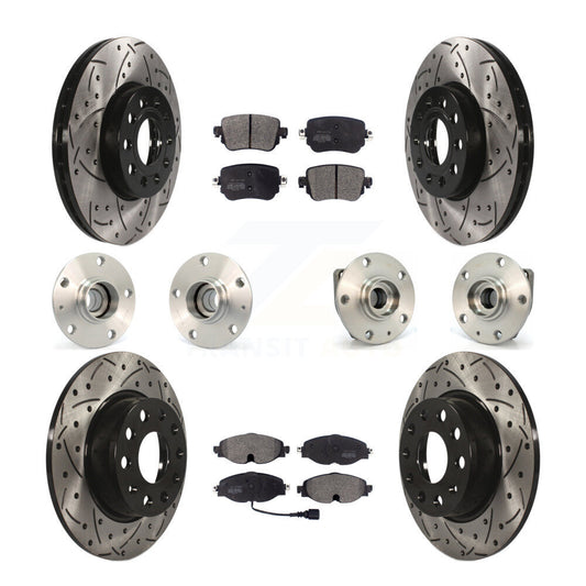 [Avant + Arrière] Kit d'ensemble roulement de roue et moyeu pour Volkswagen Golf SportWagen KBB-110787