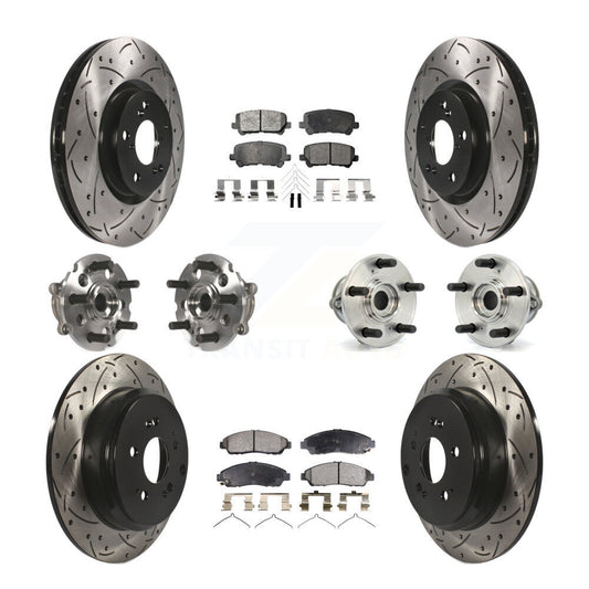 [Avant + Arrière] Kit d'ensemble roulement de roue et moyeu pour Honda Pilot Acura MDX ZDX KBB-110788