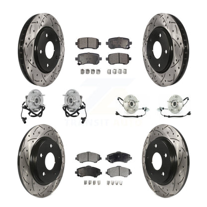 [Avant + Arrière] Kit d'ensemble roulement de roue et moyeu pour Chrysler Town & Country Dodge Grand Caravan Volkswagen Routan KBB-110789