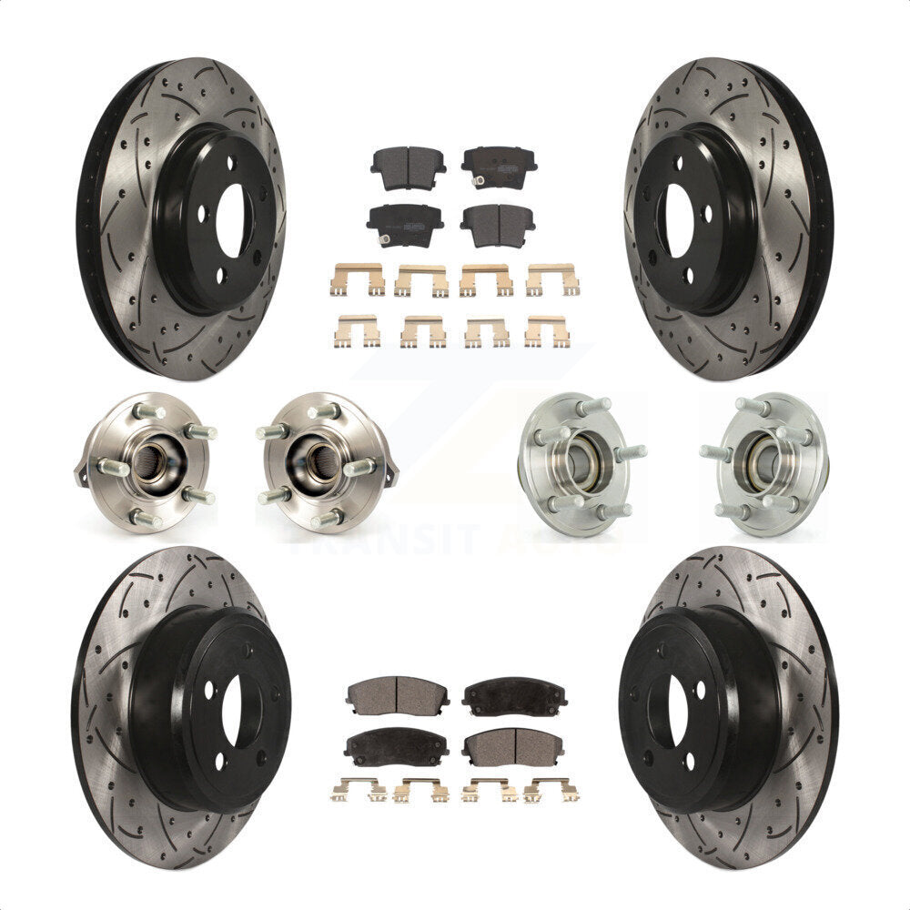 [Avant + Arrière] Kit d'ensemble roulement de roue et moyeu pour Dodge Charger Chrysler 300 Challenger KBB-110791 par Transit Auto