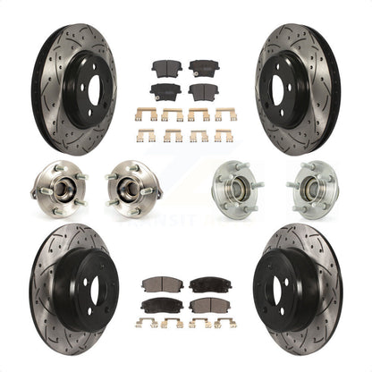 [Avant + Arrière] Kit d'ensemble roulement de roue et moyeu pour Dodge Charger Chrysler 300 Challenger KBB-110791 par Transit Auto