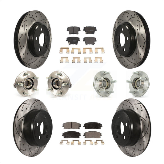 [Avant + Arrière] Kit d'ensemble roulement de roue et moyeu pour Dodge Charger Chrysler 300 Challenger KBB-110791 par Transit Auto