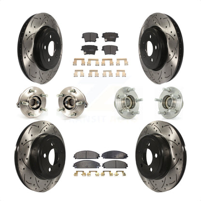 [Avant + Arrière] Kit d'ensemble roulement de roue et moyeu pour Dodge Chrysler 300 Charger Challenger KBB-110792 par Transit Auto