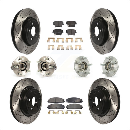 [Avant + Arrière] Kit d'ensemble roulement de roue et moyeu pour Dodge Charger avec Police Package KBB-110793 par Transit Auto