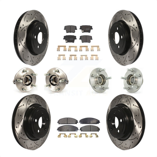 [Avant + Arrière] Kit d'ensemble roulement de roue et moyeu pour Dodge Charger avec Police Package KBB-110793 par Transit Auto