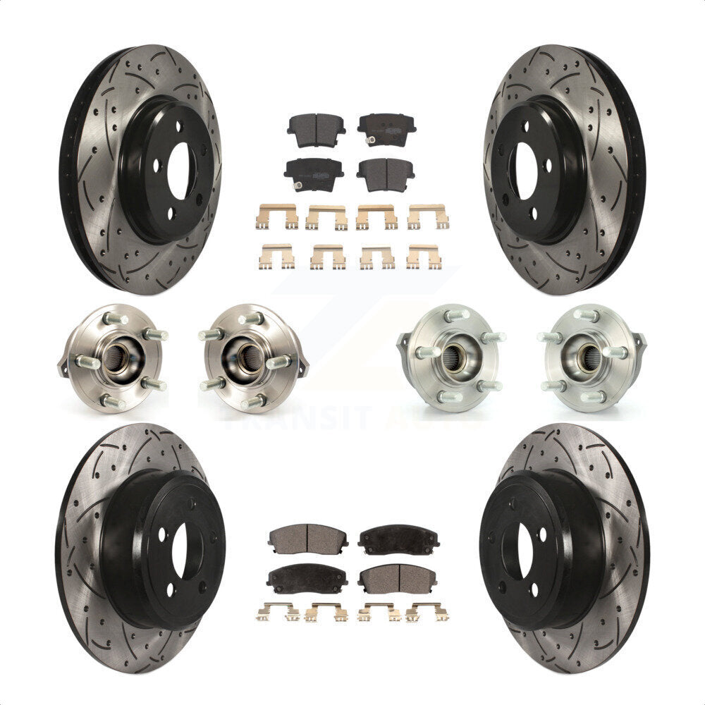 [Avant + Arrière] Kit d'ensemble roulement de roue et moyeu pour Dodge Charger Chrysler 300 AWD avec 2.7L KBB-110794 par Transit Auto