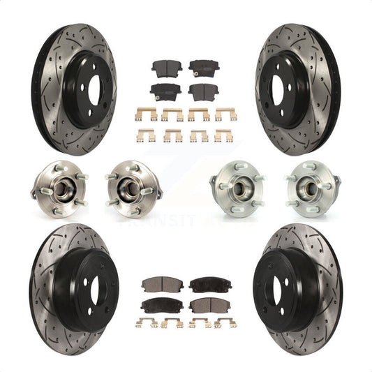 [Avant + Arrière] Kit d'ensemble roulement de roue et moyeu pour Dodge Charger Chrysler 300 AWD avec 2.7L KBB-110794 par Transit Auto