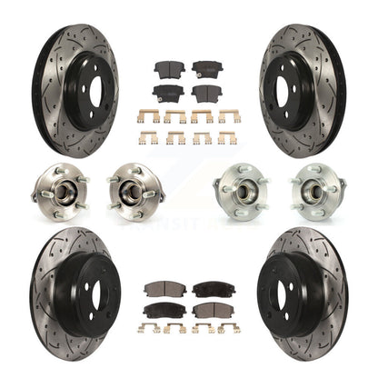 [Avant + Arrière] Kit d'ensemble roulement de roue et moyeu pour Dodge Charger Chrysler 300 AWD avec 2.7L KBB-110794