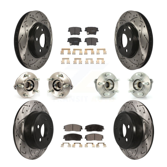 [Avant + Arrière] Kit d'ensemble roulement de roue et moyeu pour Dodge Charger Chrysler 300 AWD avec 2.7L KBB-110794