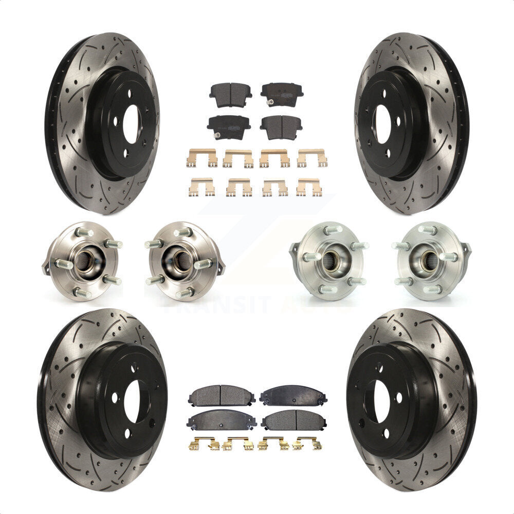 [Avant + Arrière] Kit d'ensemble roulement de roue et moyeu pour Dodge Charger Chrysler 300 KBB-110795 par Transit Auto