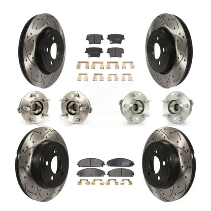 [Avant + Arrière] Kit d'ensemble roulement de roue et moyeu pour Dodge Charger Chrysler 300 KBB-110795 par Transit Auto