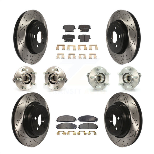 [Avant + Arrière] Kit d'ensemble roulement de roue et moyeu pour Dodge Charger AWD avec 5.7L avec Police Package KBB-110796 par Transit Auto