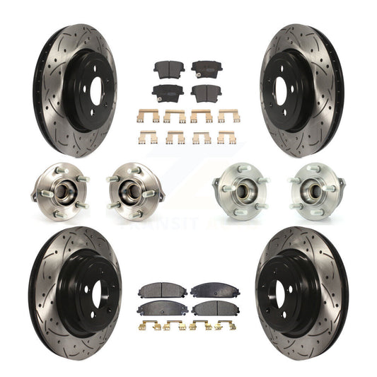 [Avant + Arrière] Kit d'ensemble roulement de roue et moyeu pour Dodge Charger AWD avec 5.7L avec Police Package KBB-110796