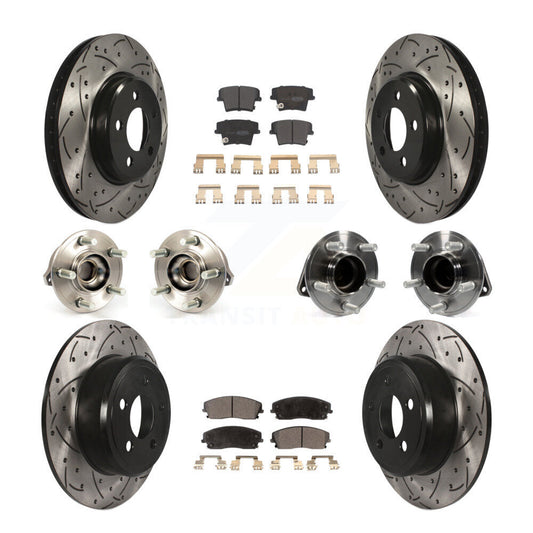 [Avant + Arrière] Kit d'ensemble roulement de roue et moyeu pour Dodge Charger Chrysler 300 KBB-110797
