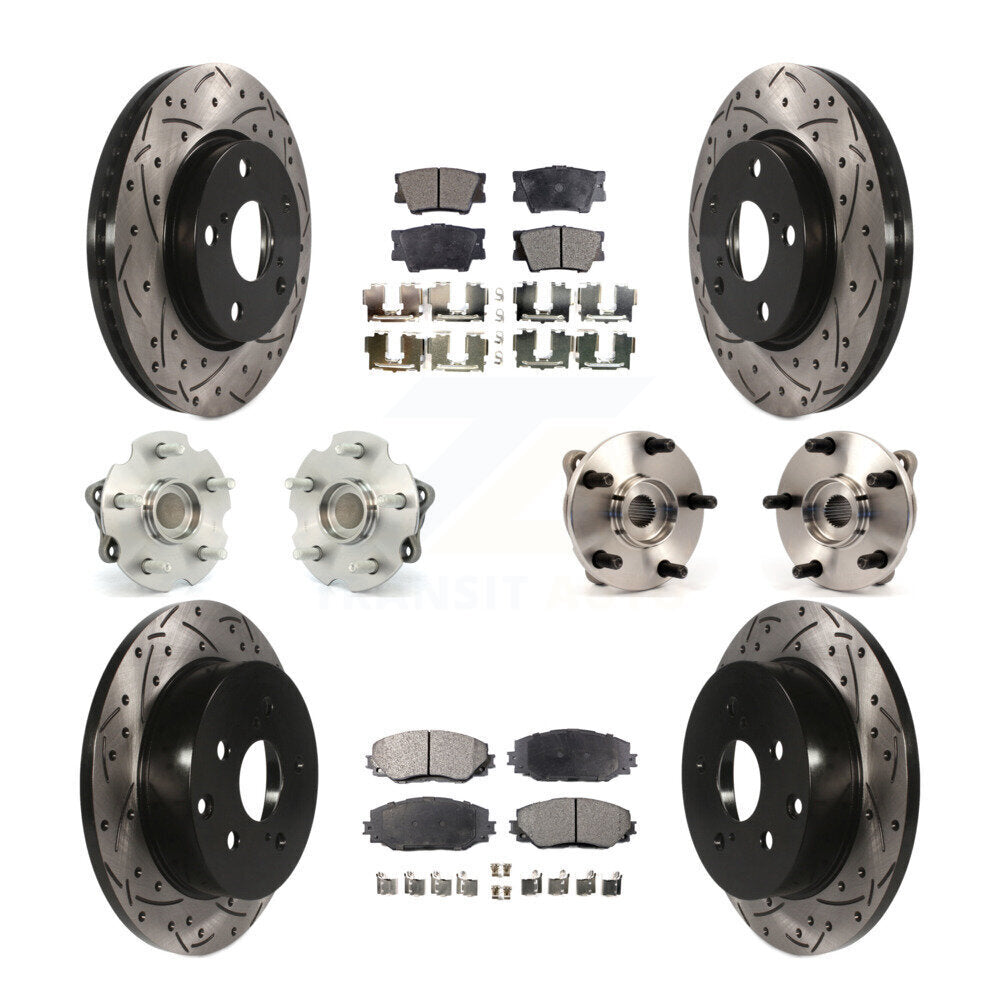 [Avant + Arrière] Kit d'ensemble roulement de roue et moyeu pour Toyota RAV4 Lexus HS250h KBB-110801