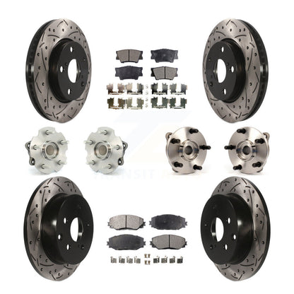 [Avant + Arrière] Kit d'ensemble roulement de roue et moyeu pour Toyota RAV4 Lexus HS250h KBB-110801