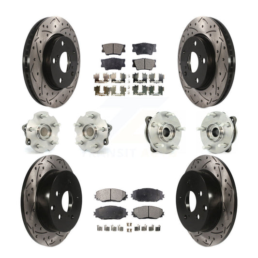 [Avant + Arrière] Kit d'ensemble roulement de roue et moyeu pour 2013-2018 Toyota RAV4 LE avec FWD KBB-110803