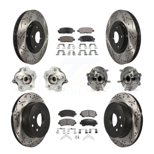 [Avant + Arrière] Kit d'ensemble roulement de roue et moyeu pour 2014 Nissan Juke Nismo RS avec AWD To 04 14 KBB-110805