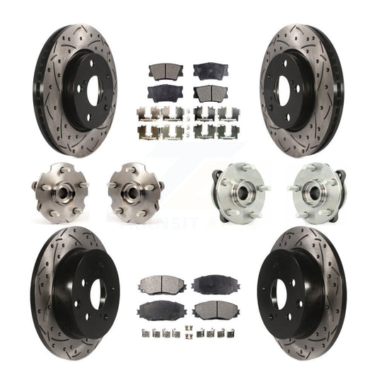 [Avant + Arrière] Kit d'ensemble roulement de roue et moyeu pour 2013-2018 Toyota RAV4 LE avec AWD KBB-110810