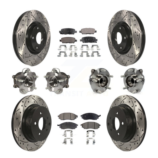 [Avant + Arrière] Kit d'ensemble roulement de roue et moyeu pour INFINITI G37 G35 EX35 G25 Nissan 370Z Q40 M35 QX50 M45 EX37 KBB-110812